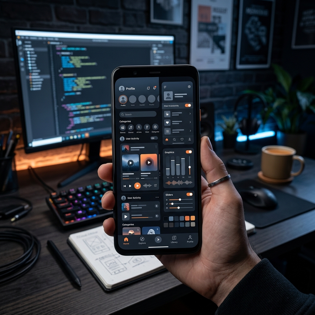Mobile App UI cover photo